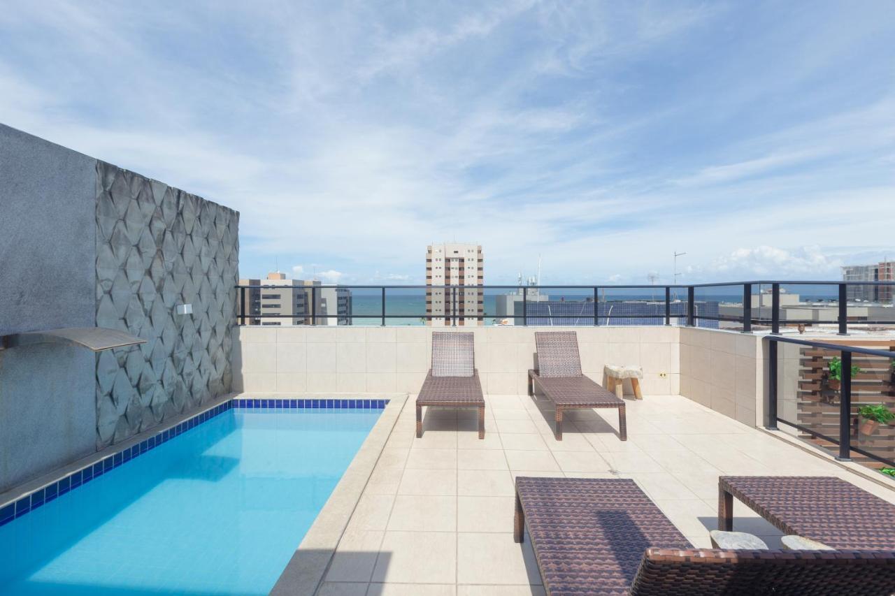 Flat Quarto E Sala C/ Vista Mar Espetacular Apartment Maceio  Luaran gambar